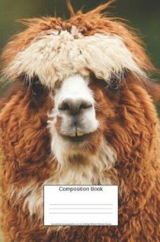 Cover of Composition Book 100 Sheets/200 Pages/8.5 X 11 In. College Ruled/ Brown Llama