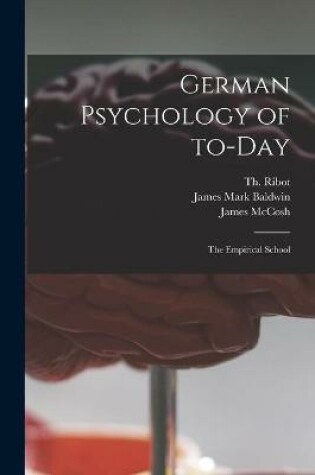 Cover of German Psychology of To-day