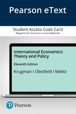 Book cover for Pearson Etext International Economics