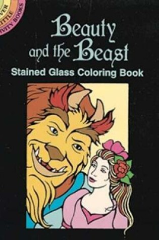 Cover of Beauty and the Beast Stained Glass Coloring Book
