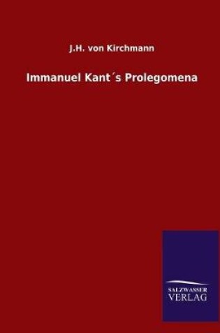 Cover of Immanuel Kants Prolegomena