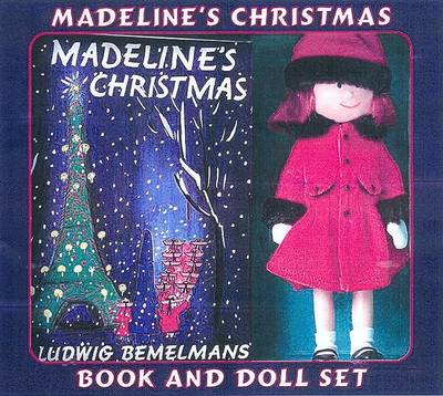 Book cover for Madeline's Christmas Book and Doll