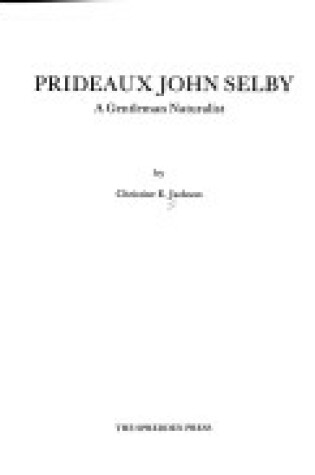 Cover of Selby, a Gentleman Naturalist