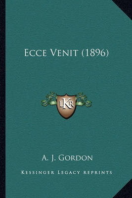 Book cover for Ecce Venit (1896)