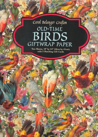 Book cover for Old-Time Birds Giftwrap Paper