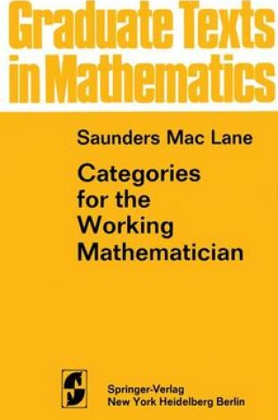 Cover of Categories for the Working Mathematician
