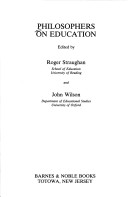 Book cover for Philosophers on Education