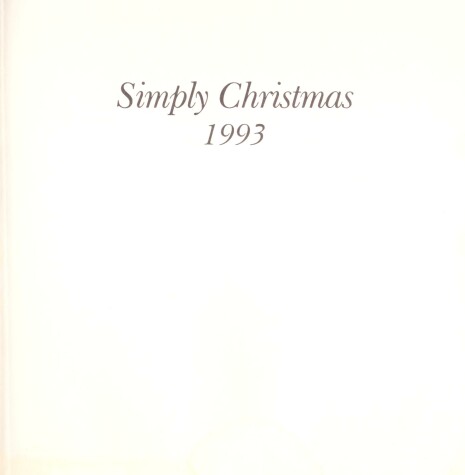 Book cover for Simply Christmas 1993
