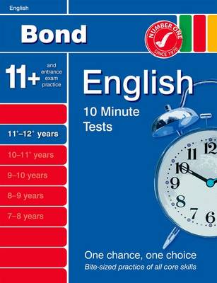 Book cover for Bond 10 Minute Tests English 11-12+ Years