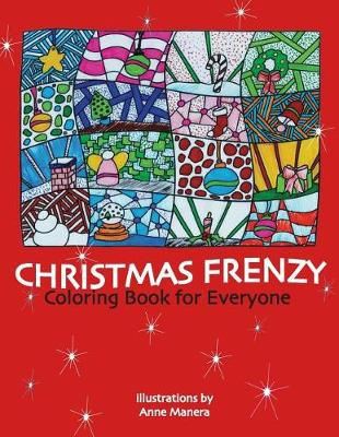 Book cover for Christmas Frenzy Coloring Book for Everyone