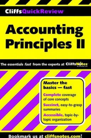 Cover of Cliffsquickreview Accounting Principles II