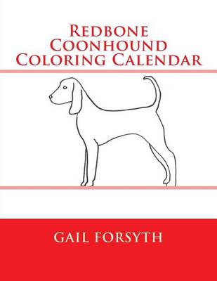 Book cover for Redbone Coonhound Coloring Calendar