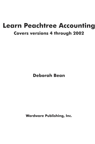 Cover of Learn Peachtree Accounting