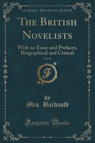 Cover of The British Novelists, Vol. 46