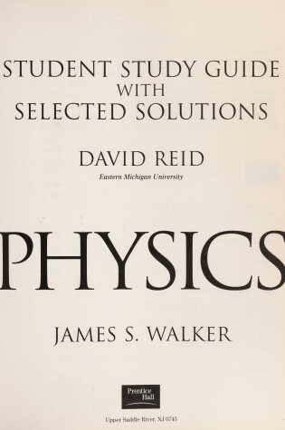 Cover of Student Study Guide with Selected Solutions