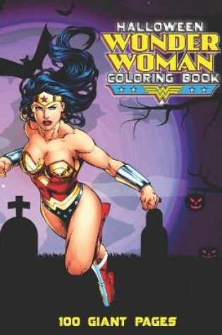 Cover of Wonder Woman Halloween Coloring Book