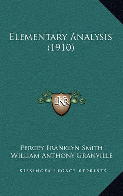 Book cover for Elementary Analysis (1910)