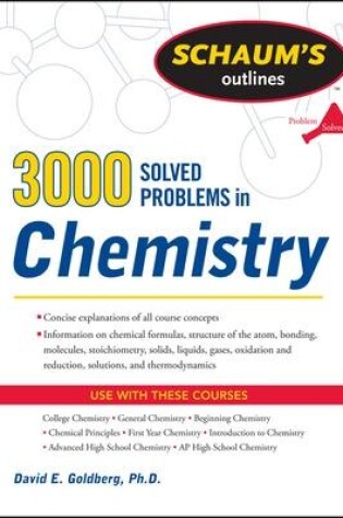 Cover of 3,000 Solved Problems In Chemistry