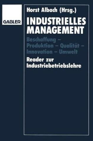 Cover of Industrielles Management