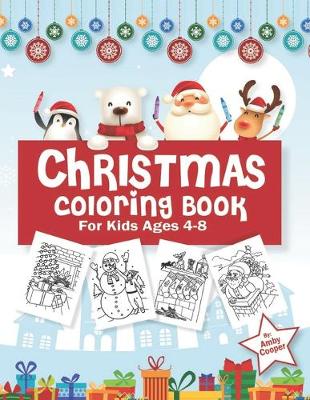 Book cover for Christmas Coloring Book for Kids Ages 4-8