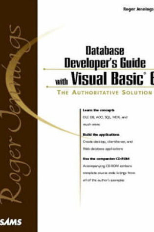 Cover of Roger Jennings' Database Developer's Guide with Visual Basic 6