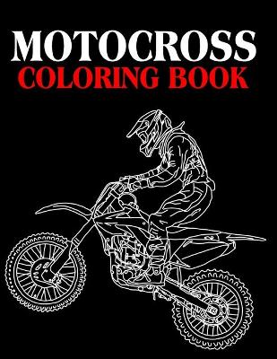 Book cover for Motocross Coloring Book