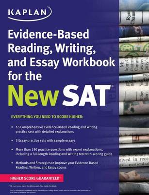 Book cover for Kaplan Evidence-Based Reading, Writing, and Essay Workbook for the New SAT
