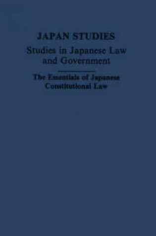 Cover of The Essentials of Japanese Constitutional Law