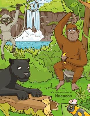 Cover of Livro para Colorir de Macacos 3 & 4