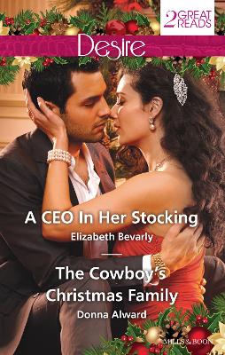 Book cover for A CEO In Her Stocking / The Cowboy's Christmas Family