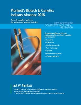 Book cover for Plunkett's Biotech & Genetics Industry Almanac 2018
