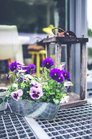 Cover of Tablescape with a Vintage Lantern and Pansies Journal