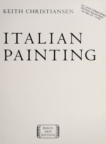 Book cover for Italian Painting