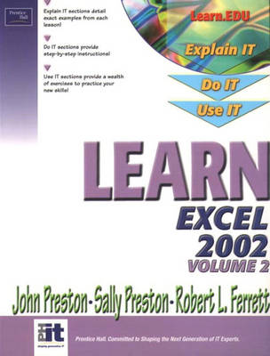 Book cover for Learn Excel 2002 Volume II