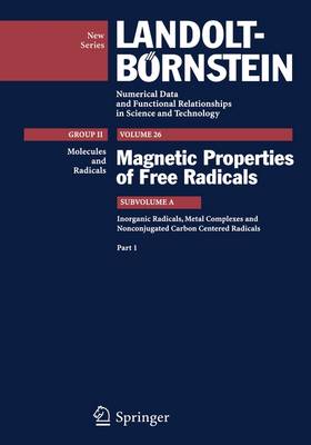 Cover of Inorganic Radicals, Metal Complexes and Nonconjugated Carbon Centered Radicals