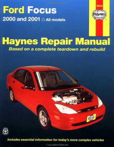 Book cover for Haynes Ford Focus 2000 and 2001