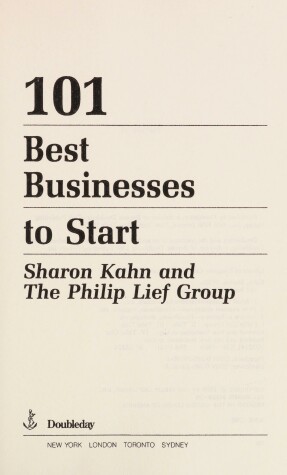 Book cover for 101 Best Businesses to Start