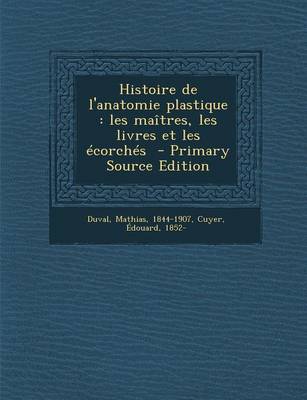 Book cover for Histoire de L'Anatomie Plastique