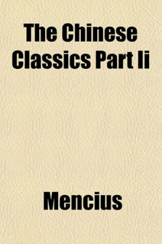 Cover of The Chinese Classics Part II