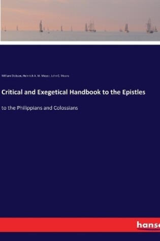 Cover of Critical and Exegetical Handbook to the Epistles