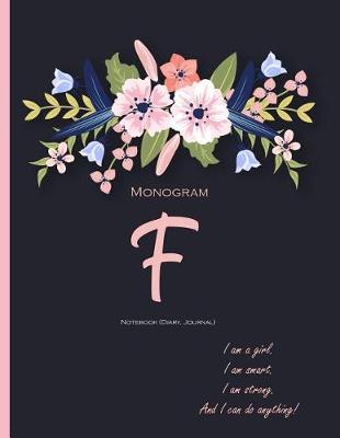 Book cover for Monogram 'F' Notebook (Diary, Journal)