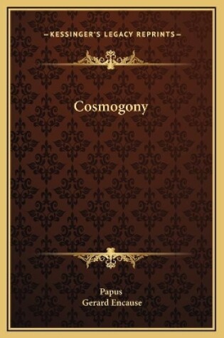 Cover of Cosmogony