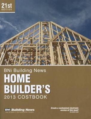 Cover of Bni Home Builder's Costbook 2013