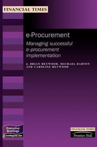 Cover of FT MB: e-Procurement/Enterprise Portals Pack