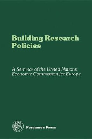 Cover of Building Research Policies