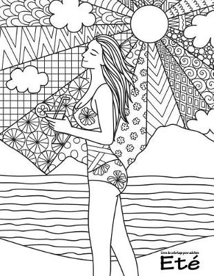 Book cover for Livre de coloriage pour adultes Été 1