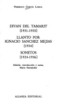 Book cover for Divan De Tamarit