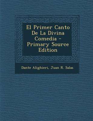 Book cover for Primer Canto de La Divina Comedia