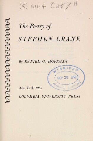 Cover of Poetry of Stephen Crane