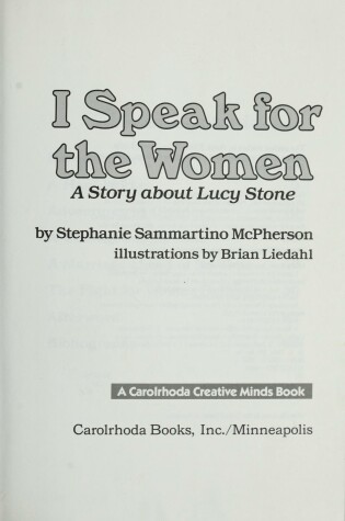 Cover of I Speak for the Women